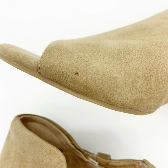 Naturalizer Daya Cutout Ankle Boots Open Toe Tan - Picture 7 of 9